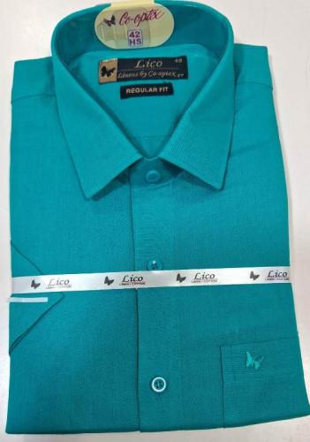PL COTTONX LINEN DYED READYMADE SHIRT 42 HS